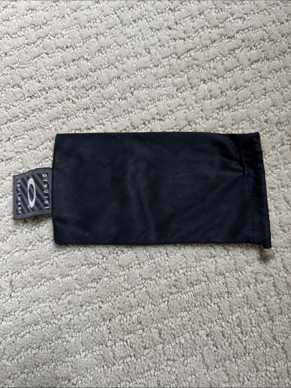 Oakley Black Microfiber Sunglass Sleeve with Logo Tag